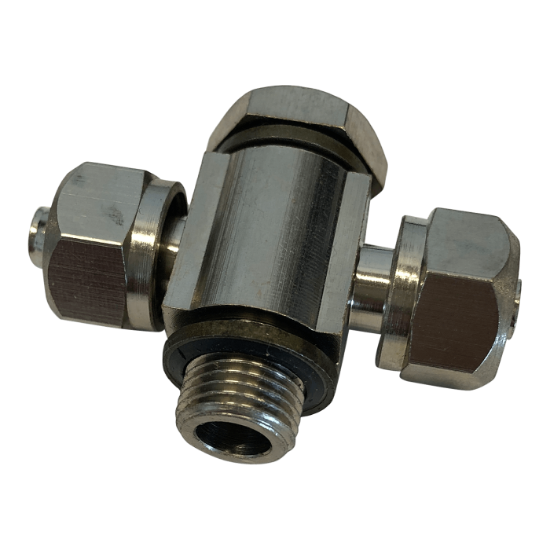 Bild på Luftstuds T-fitting m/banjo - G1/8" x 8mm