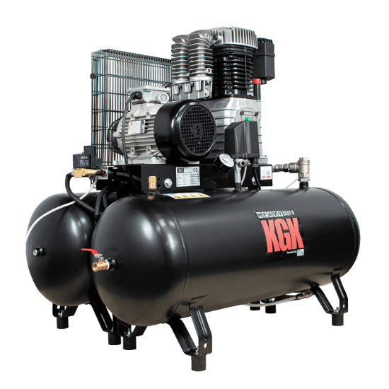 Bild på KGK kompressor 5,5 hk - 180 L (2x90L)