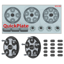 Bild på Haweka Quickplate V-set 40mm - 4 & 5 håls inkl. väggfäste