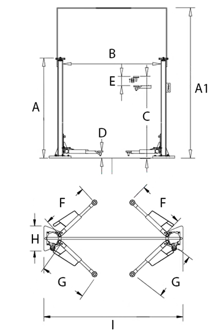 2 søjlet autolift